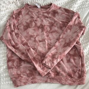 Athleta Rose Tie-Dye Crew Neck Sweater